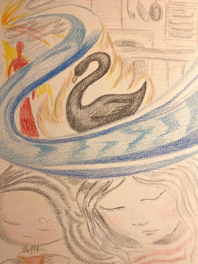 Black Swan Spirit Drawing